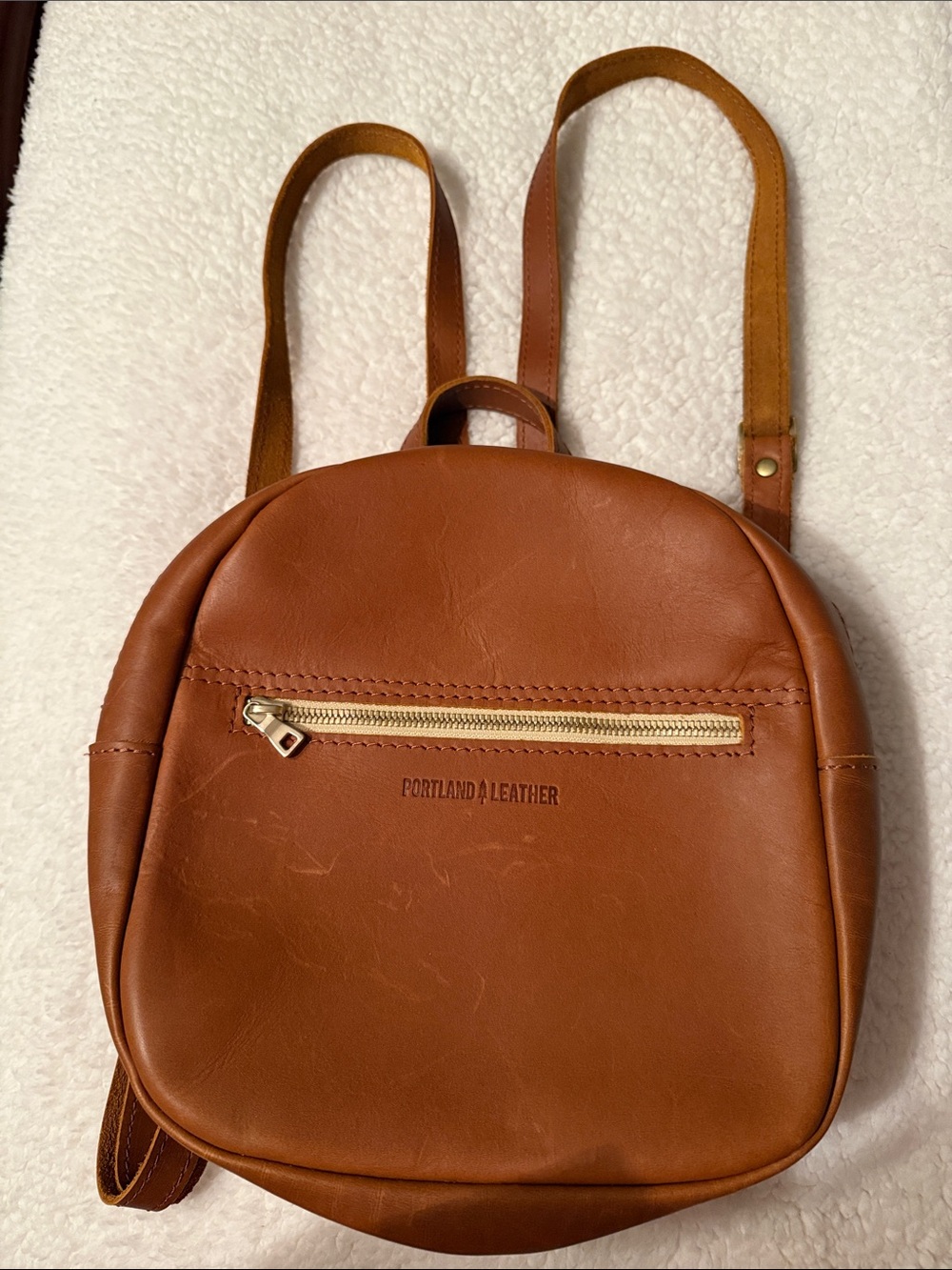 Portland Leather Honey Brown Backpack